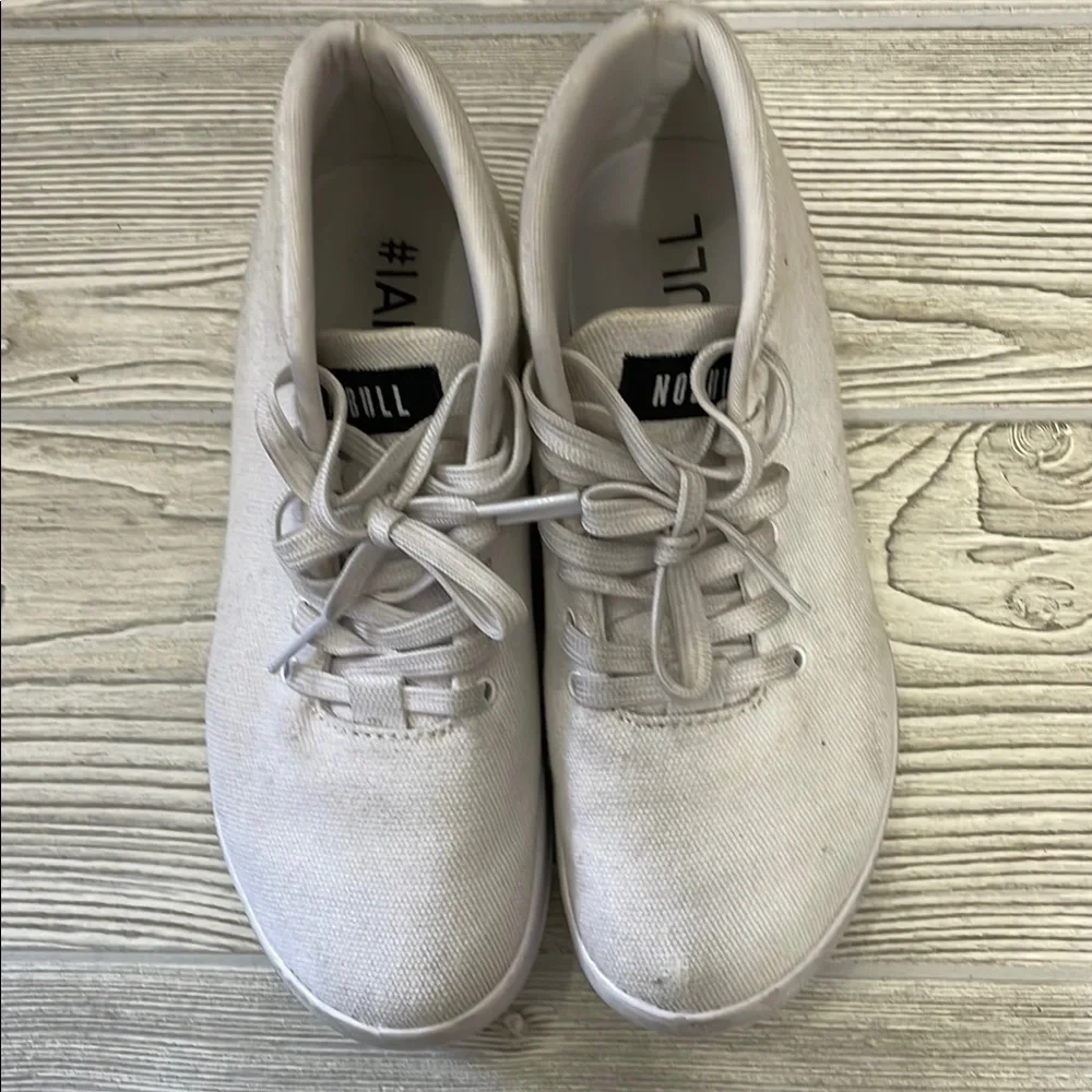 NOBULL White High Top Canvas Trainers